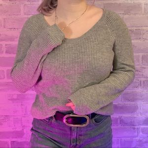 Gray banana republic sweater